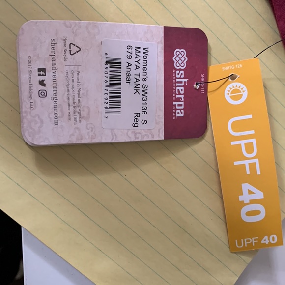 NWT Sherpa Maya Tank Burgundy Size Small Fits like a Medium - Picture 4 of 5